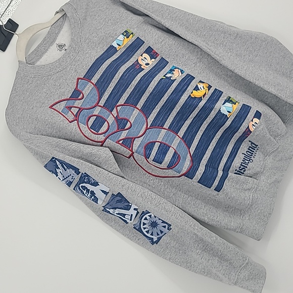 Disneyland resort 2020 crewneck sweatshirt gray small unisex - Picture 6 of 8